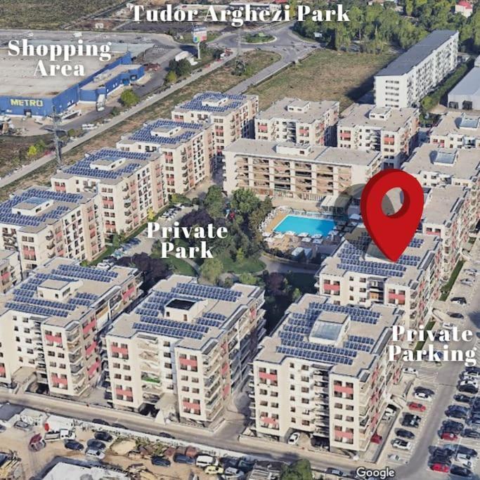 Apartment Solar 50, Private Parking, 2 Bedroom Бухарест Экстерьер фото