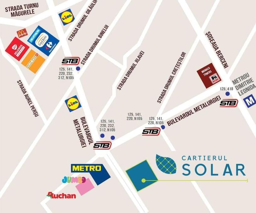 Apartment Solar 50, Private Parking, 2 Bedroom Бухарест Экстерьер фото